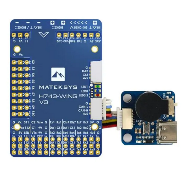 Matek H743-WING V3 skrydžio valdiklis skraidančiam sparnui 95_T nuotrauka